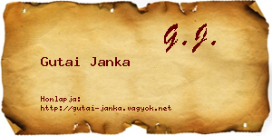 Gutai Janka névjegykártya
